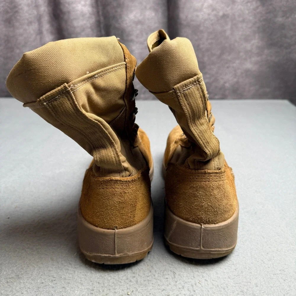 Belleville AFSTC Coyote Brown Suede Steel Toe Military Flight Boots Mens 12 R